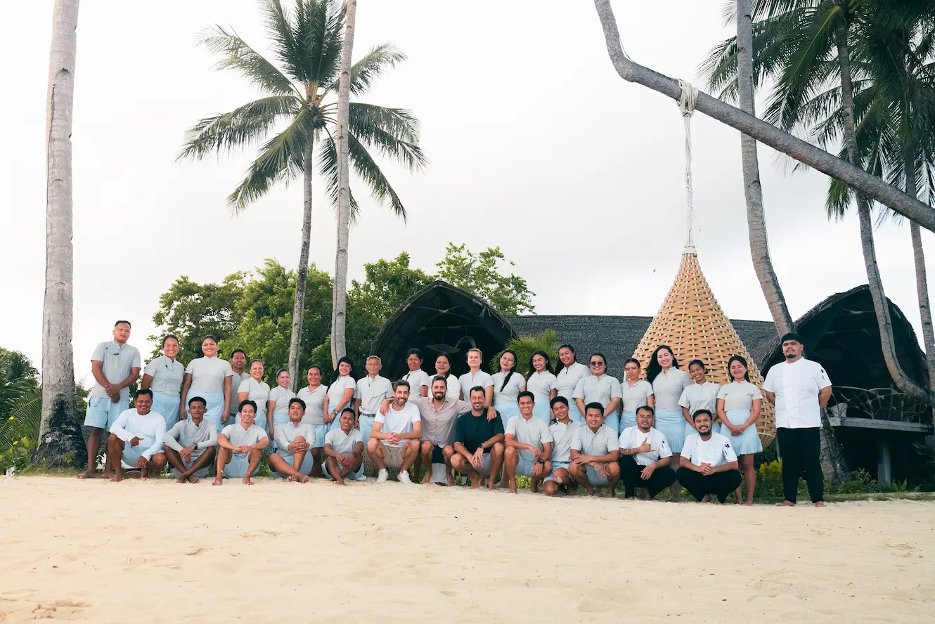 The Nomadict and Nay Palad teams on location in Siargao